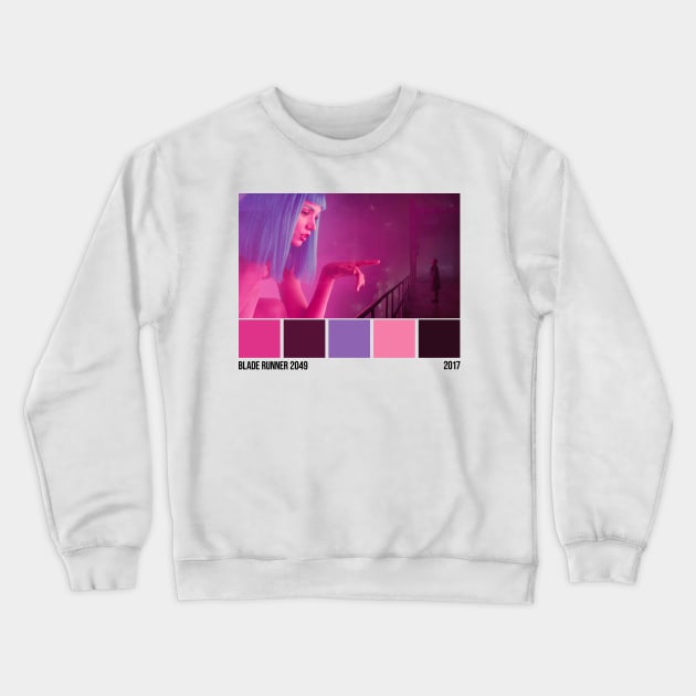 Blade Runner Color Palettes Crewneck Sweatshirt by AEndromeda